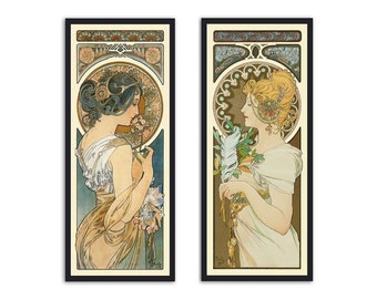 Art nouveau poster - Alphonse Mucha - Art nouveau print - Primrose