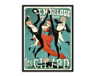 Beautiful Era Rare Vintage French poster by Cheret Jules