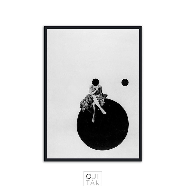 Black and White Photography Prints, László Moholy-Nagy, vintage Art photography, Olly and Dolly Sisters