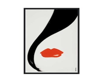 Rene Gruau Fashion Illustration - Vintage Fashion Poster Reproduction, Elegant Home Wall Art Decor, Classic Designer Artwork