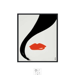 Rene Gruau Fashion Illustration - Vintage Fashion Poster Reproduction, Elegant Home Wall Art Decor, Classic Designer Artwork