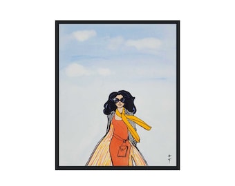 Fashion Illustration - Rene Gruau - Vintage Fashion Poster Reproduction for home wall art decor