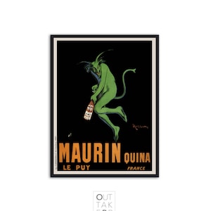 Vintage Absinthe Poster &quot;Maurin Quina&quot; by Leonetto Cappiello