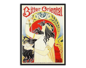 Art Nouveau advertisement  - Bitter Oriental - by Henri Privat-Livemont