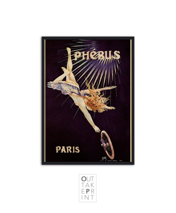 Wall art print - Phebus Paris Cycles by H.Gray - fine art poster
