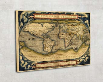 Canvas - Old maps - Theatrum Orbis Terrarum (1564) by Abraham Ortelius, 014