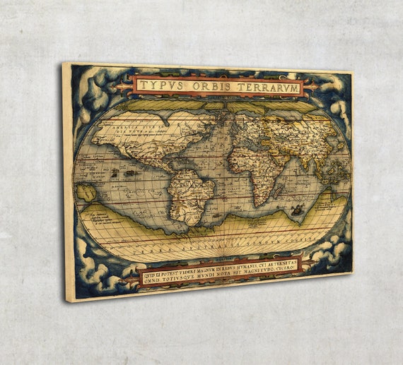 Framed Print - Antique Maps - Theatrum Orbis Terrarum (1564) by