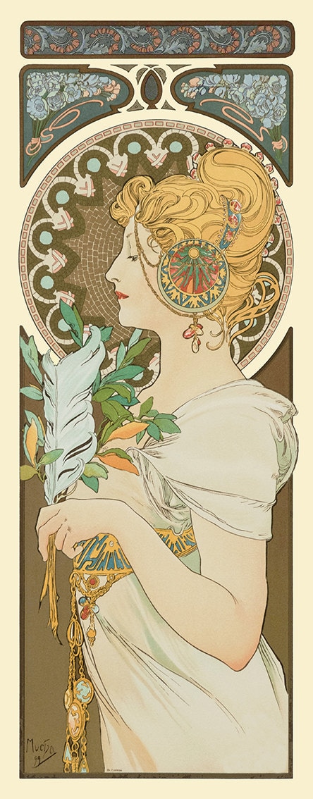 Art Nouveau Poster Alphonse Mucha Art Nouveau Print - Etsy Canada
