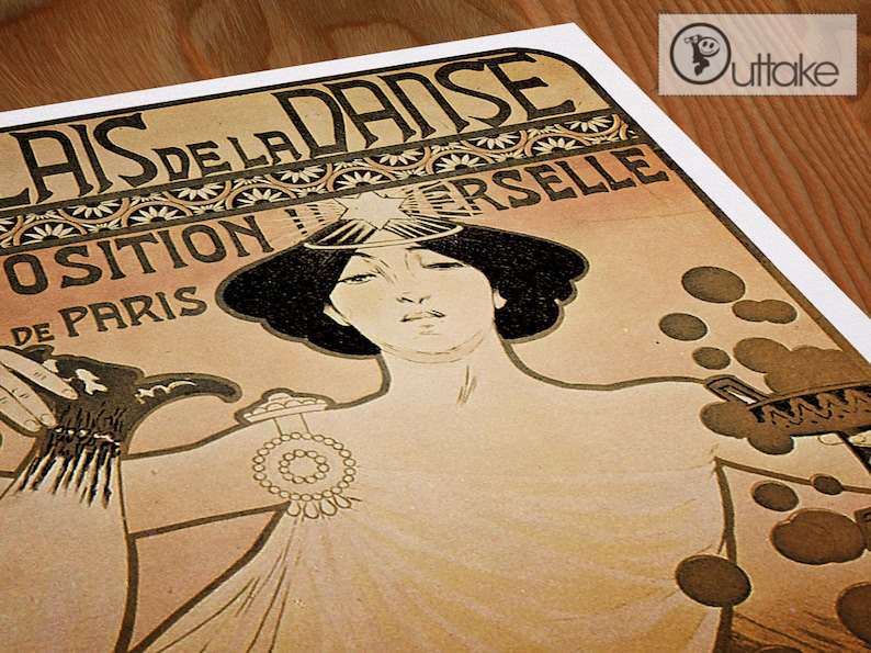 Art Nouveau poster by Manuel Orazi Palais de la Danse Art Nouveau wall art print Vintage art reproduction image 2