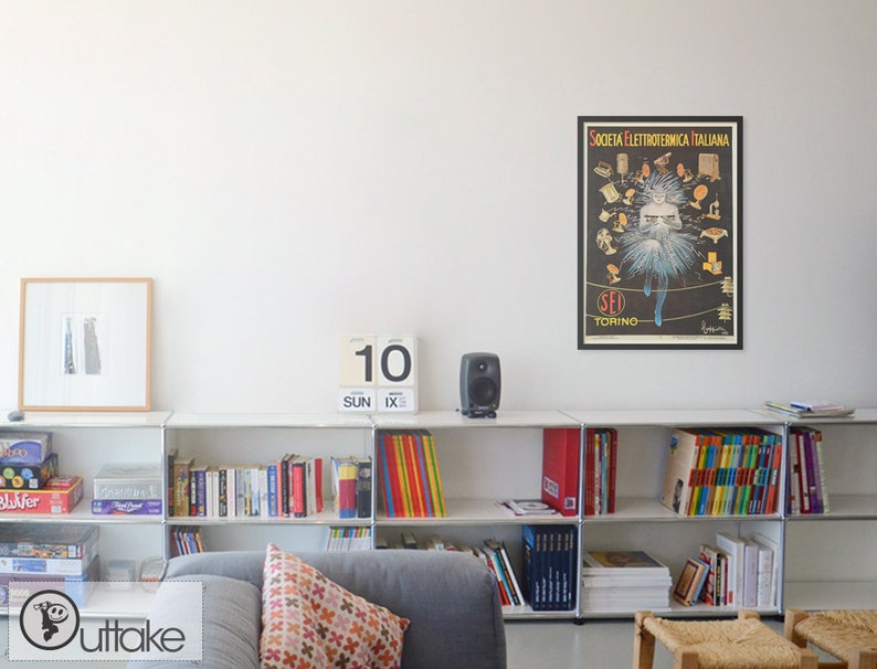 Vintage Italian Beautiful era Poster by Etsy