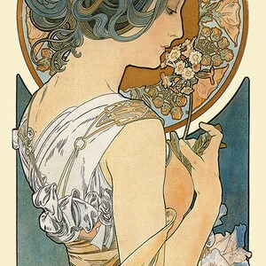 Art nouveau poster Alphonse Mucha Art nouveau print | Etsy