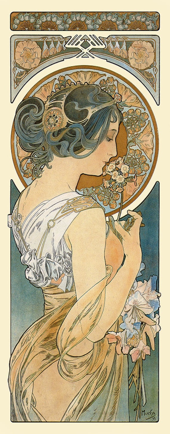 Art Nouveau Poster Alphonse Mucha Art Nouveau Print - Etsy