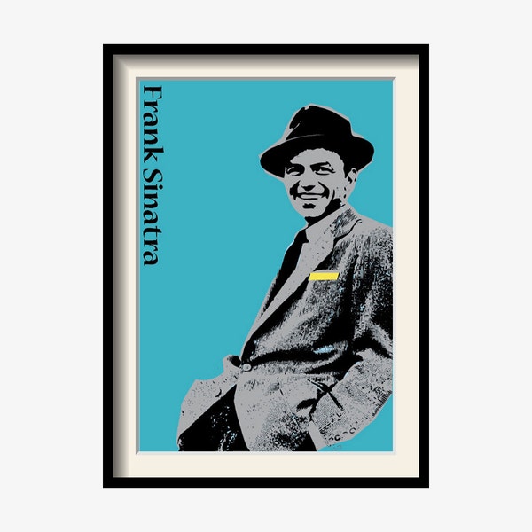 Unique Frank Sinatra poster, Music poster, Music art, Limited Edition