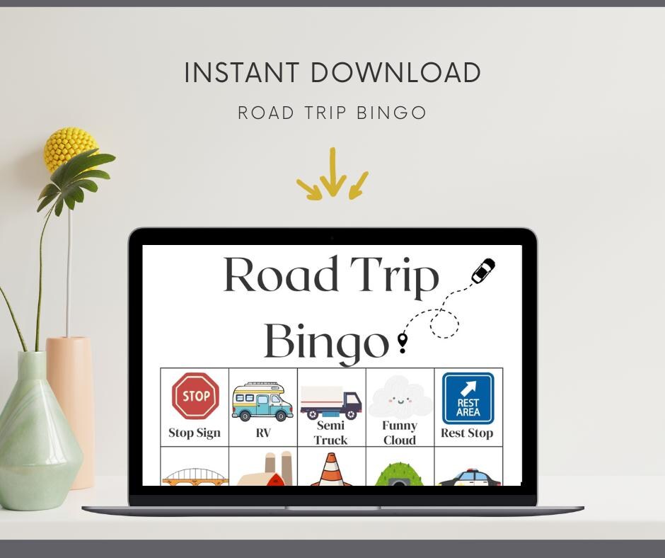Road Trip Bingo for Kids | Printable Travel Game | Instant Download - Etsy