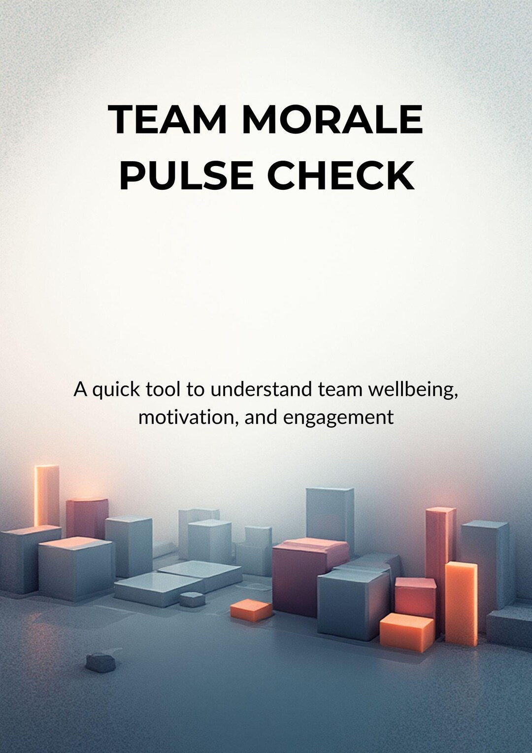 Team Morale Pulse Check |editable Canva Template | Fully Customisable ...