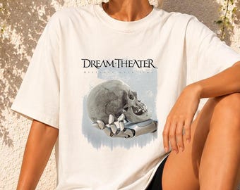 Camiseta de Dream Theater "Distance Over Time", camiseta gráfica de metal progresivo, merchandising de bandas de música.
