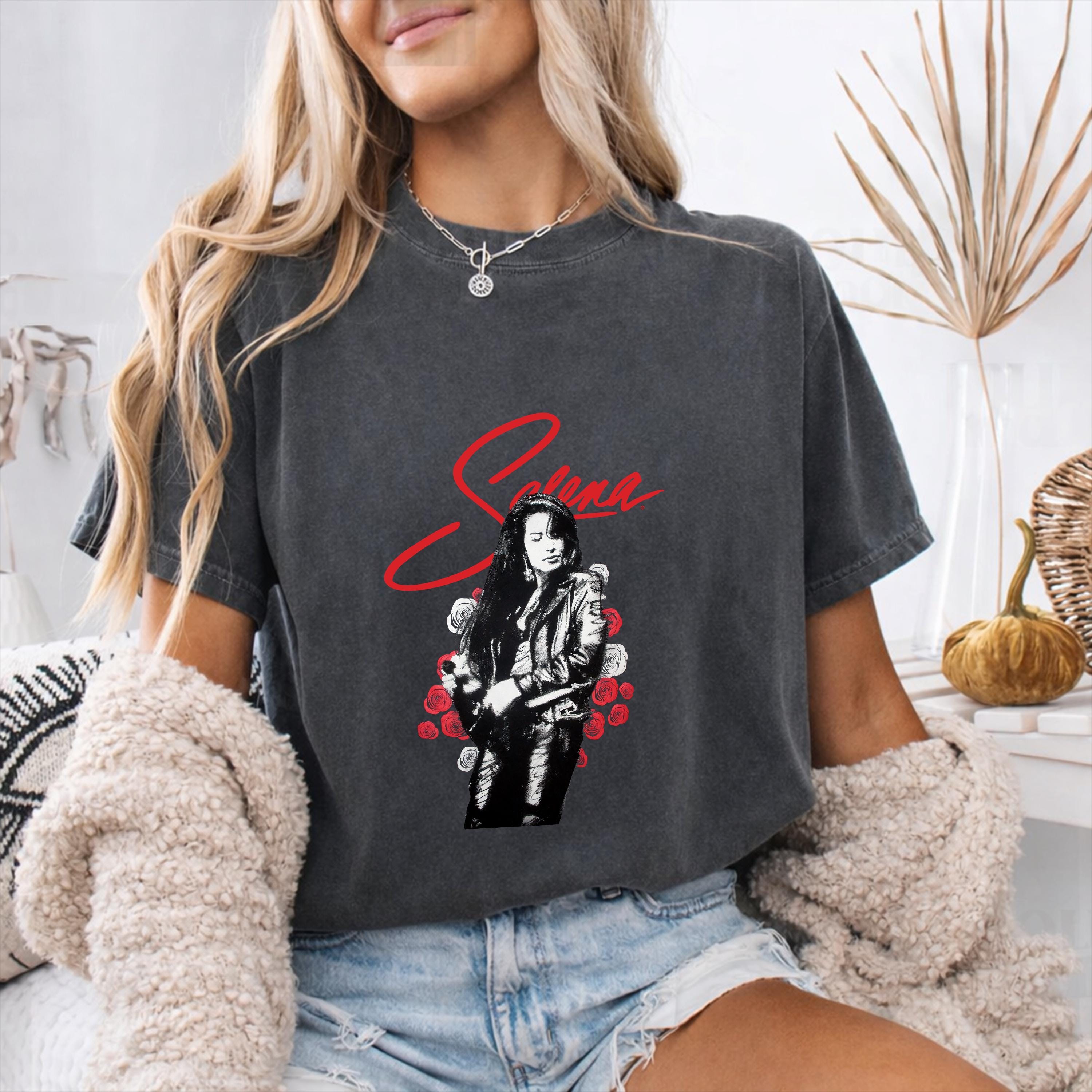 Selena Quintanilla T-shirt, Retro Selena Rose Shirt - Etsy