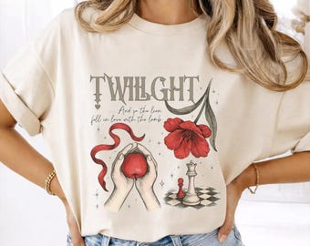 Camiseta vintage de Crepúsculo, camiseta con estética vampírica de los años 2000
