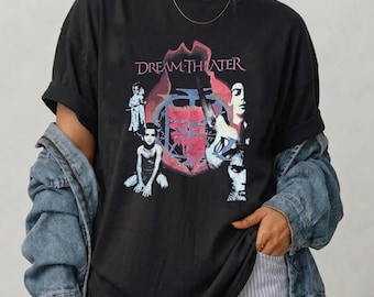 Camiseta estilo vintage de Dream Theater, camiseta de banda de rock de los 90, regalo para fans.