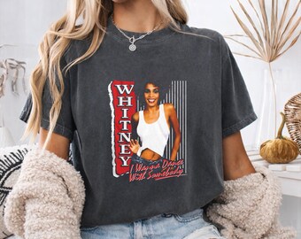 Camiseta retro de Whitney de 1987, camiseta "I Wanna Dance With Somebody"