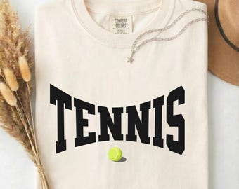 Vintage Tennis Shirt, Arch Logo Graphic Tee, Geschenk für Tennisspieler