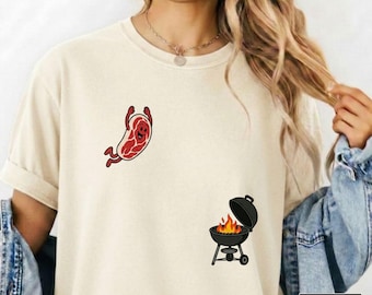 Funny BBQ Shirt, Grill Master Tee, Barbecue Lover Gift, Comfort Colors Grilling Shirt
