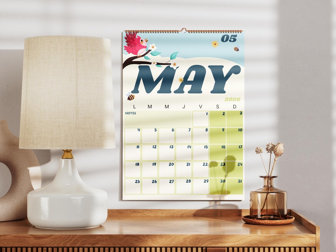 Calendario imprimible de mayo de 2026 • PDF A4 • Calendario mensual ...