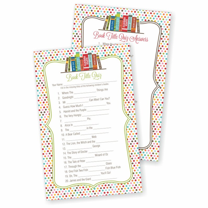 Book Baby Shower Game Printable Book Theme Story Book Games Etsy Book Baby Shower Game Printable Book Theme Story Book Games Etsy