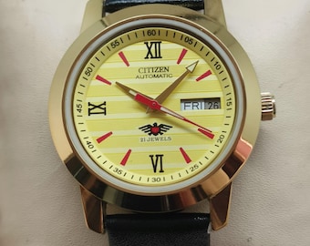 Original Citizen Automatic Watch for Men – Gold Case, Day-Date Display