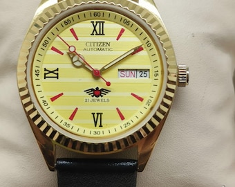 Original Citizen Automatic Watch for Men – Gold Case, Day-Date Display