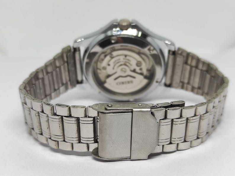 Reloj automático vintage Seiko 6309: esfera negra y amarilla, fabricado en Japón imagen 1