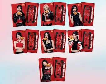 Babymonster McDonald’s Photocards, Ruka, Pharita, Asa, Ahyeon, Rami, Rora, Chiquita