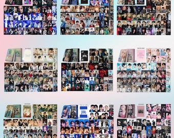 Stray Kids Fotokarten Set 55 Stück, Laser Lomo Karten, Bang Chan, Lee Weiss, Changbin, Hyunjin, Han, Felix, Seungmin, I.N