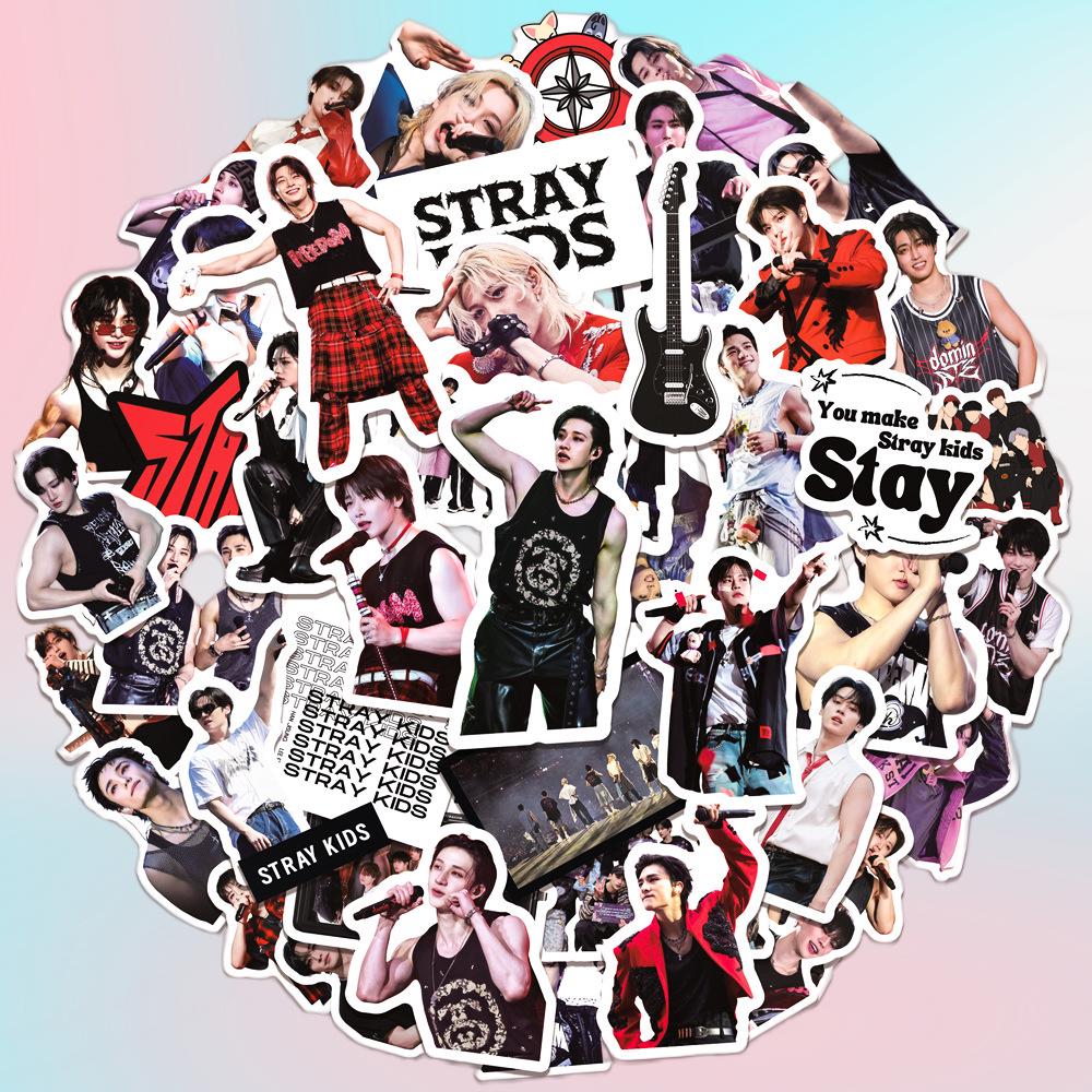 104 Adesivi Stray Kids In Vinile Impermeabile – Per Laptop, Borracce, Skateboard, Diari – Regalo Perfetto Per I Fan Del K-pop