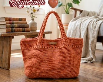 Easy Crochet Beach Tote Pattern PDF, Easy Summer Bag Tutorial, Beginner Friendly Crochet Bag Pattern
