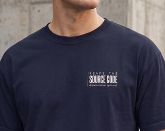 Computer Scientist Tee Source Code Reader | Senior Engineer Tech Lead Tshirt RTFM Gift | Reverse Engineering CS Student Grad Dev Apparel