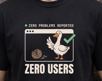 Mobile App Developer Goose Shirt | Sarcastic Programming Tee For Web Dev Or Coder | Silly Goose Lover Birthday Gift For Engineering Team