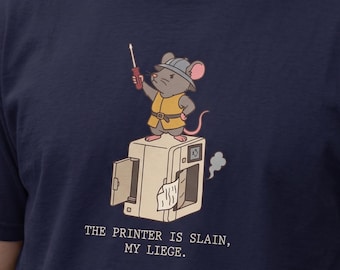 IT Department Shirt Funny Medieval Knight Mouse | IT Specialist Office Manager Helpdesk Coworker | Renaissance Faire Gift For Mouse Lovers