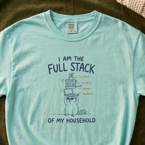Full Stack Developer Beaver Shirt | Backend Engineer Frontend Dev Programming Tee | Gift For Engineer Programmer Or Software Developer