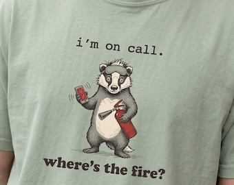 Badger Shirt IT Technician System Admin Tee | Vintage Animal Lover Graphic For Network And Cloud Engineer | Server Admin Night Shift Gift