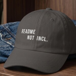 README Nicht Enthaltener Hut | Open Quellcode Github-Dokumentation Cap | Software-Entwickler Programmierer Coder Mitarbeiter Geburtstag Nerd Geek Geschenk