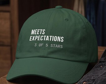 Funny Employee Cap Performance Review Humor | Corporate Satire Gift for Coworker Boss | Office Gag Gift for Work Friends and Colleagues