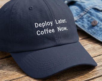 Gorra divertida para programadores, regalo para programadores, gorra de ingeniero de software, lanzamiento de producción, humor, bordado, gorra de papá, líder técnico, ropa de codificación