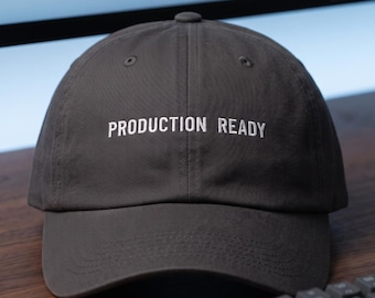CS Major Graduate Hat New Developers Gift | Production Ready Cap Engineering Graduate | First Tech Job New Hire Nephew Techie Career Start