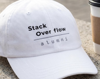 Stack Overflow Alumni Cap | Coding Forum Nostalgia Hat for Veteran Web Builders | Retro Programming Community Humor for Longtime Developers