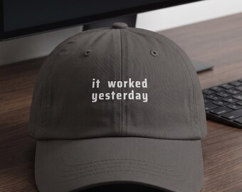IT Support Hat Help Desk Joke For Techies | Funny Computer Problems Cap Gift For Programmer Sysadmin Engineer | Broken Software Excuse Humor