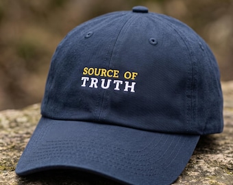 Database Admin Hat SQL DBA Gift | Data Analyst Cap Source Of Truth Joke | Big Data Science Statistician Business Analytics Reporting Humor