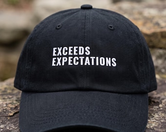 Employee Appreciation Hat Exceeds Expectations Cap | Top Performer Overachiever Gift Staff Recognition | Women In Tech Work Wife Dev Lead