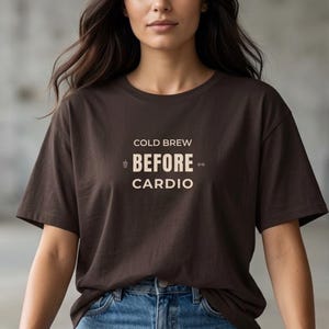 Pre Workout Ritual Shirt Gym Girl Aesthetic Cold Brew Lover Gift Lifting Pump Tee Heavy Weight Training Gear Morning Cardio Club Uniform