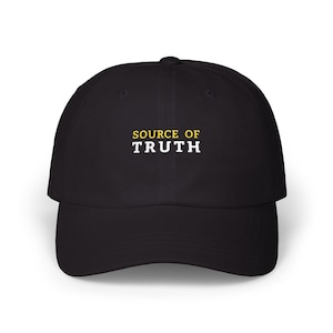 Database Admin Hat SQL DBA Gift | Data Analyst Cap Source Of Truth Joke | Big Data Science Statistician Business Analytics Reporting Humor Black